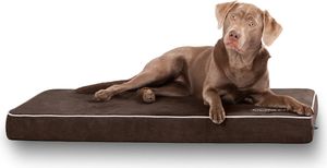 Knuffelwuff Hundematte Maui aus Velours mit 9cm Schaumstoff Braun XXL 110 x 66