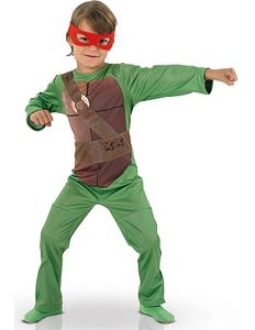 Ninja-Turtle-Lizenzkostüm Schildkröten-Kinderkostüm grün-braun