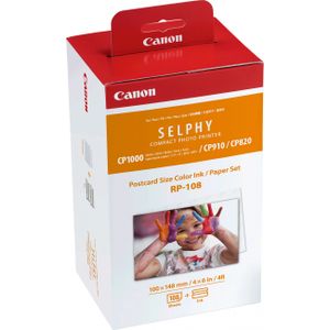 Canon RP-108 10x15 cm Papier und Farbband (108 Blatt)