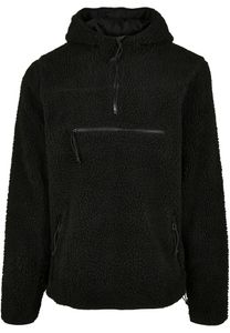 Dětský kabát Brandit Teddyfleece Worker Pullover Jacket black - M