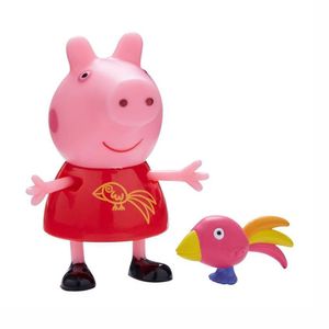 Auswahl Spielfiguren | Peppa Wutz | Peppa Pig | Figur mit Zubehör, Figur:Peppa Wutz mit Papagei