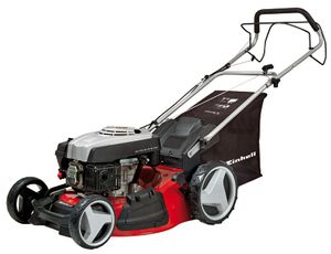 Einhell Benzin-Rasenmäher GC-PM 51/2 S HW, Leistung 2,7 kW, Hubraum 173 cm³, 4-Takt Motor luftgekühlt, Schnittbreite 51 cm, Schnitthöhenverstellung 6-stufig, zentral 30 - 80 mm, Mulchfunktion durch Mulchadapter, Seitenauswurf, Highwheeler, empfohlen für Rasenflächen bis 1800 m², 3404330