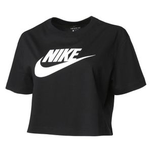 Nike Sportswear Essential Icon Futura Crop Black / White M