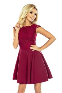 Numoco Spitzenkleid für Damen Marta bordo S