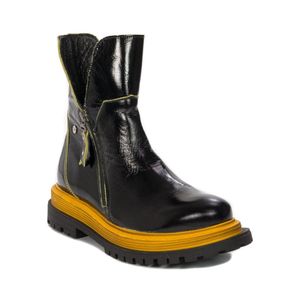 Leder-Lack-Stiefel Damen Maciejka 05747-07 Schwarz 36