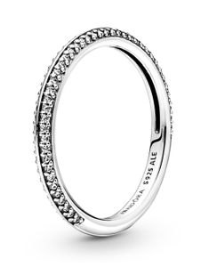 Pandora Me Ring 199679C01 Pave Ring Sterling Silber 925 klare Zirkonia Damenring 19
