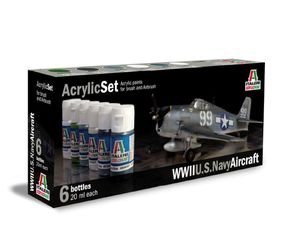 Italeri Acryl Set WWII U.S. Navy Airc 510000439 Airbrushfarbe Farbenset