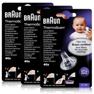 Braun ThermoScan Schutzkappen 40 Stück - Für Thermoscan Thermometer (3er Pack)