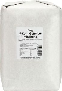 Frießinger 5 Korn Mischung Weizen Dinkel Gerste Hafer Grünkern 5000g