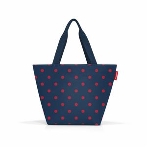 reisenthel shopper M, nákupná taška, tote bag, taška cez rameno, taška, polyesterová tkanina, Mixed Dots Red, 15 L, ZS3075