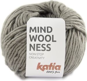100 gr. Katia MINDWOOLNESS Strickgarn, grau, Cod.61