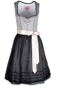 Dirndl Nadira 60er Länge silber 40