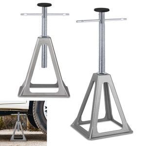 UISEBRT Set of 2 Support Trestles Car Height Adjustable Support Trestle Caravan Stand Support Trestles Motorhome Parking Trestles Caravan Supports up to 1000 kg