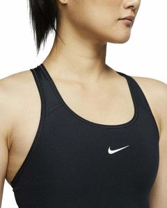 Nike Dri-Fit Swoosh Womens Medium-Support 1-Piece Pad Sports Bra Black/White XL Fitness bielizeň