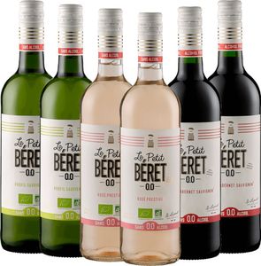 6er Kennenlernpaket - Alkoholfreie Weine von Le Petit Béret