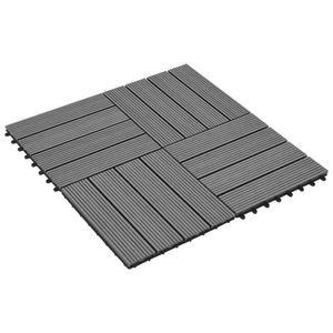 vidaXL WPC Wood Patio Tile Floor Tile Tile