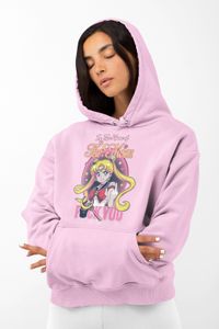 Eco Damska Bluza z Kapturem Zabawna Anime Sailor Moon Fuck you