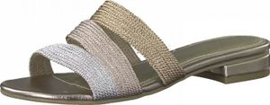 Marco Tozzi Damen Sandalette Pantolette Slipper Sandale Fashionsandale, Farbe:Mehrfarbig (Multi Metallic), Größe:EUR 40