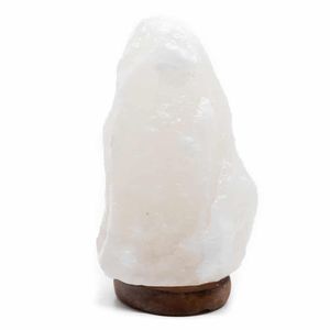 Himalájska soľná lampa biela (1-2 kg) cca 15 x 11 x 9 cm