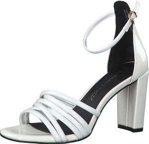 MARCO TOZZI Damen Sandaletten Blockabsatz elegant High Heel 2-28386-28, Größe:36 EU, Farbe:Weiß