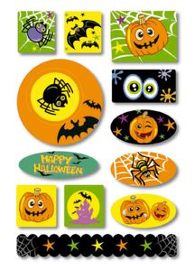 Halloween Spinnen Schaumstoff Sticker