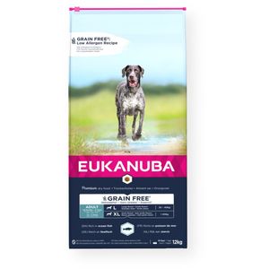 Eukanuba Adult Dog D.Breed Grain Free Fish Oc. 12Kg
