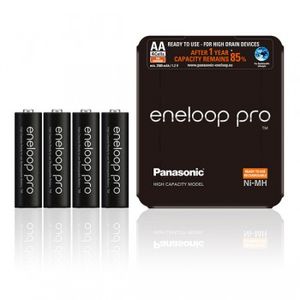 Panasonic eneloop pro Akku AA - eneloop storage case - 4 pieces (BK-3HCDE/4LE)