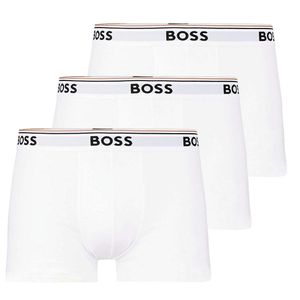 BOSS Herren Boxershorts Trunk Unterhosen Baumwolle Stretch 3er Pack L 3xWeiß