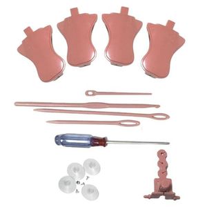 Strickmaschinen-Zubehör-Kits mit Drahtgestell, Webstuhl-Stricknadeln und Fußhocker, Handstrickmaschinen-Ersatzteil