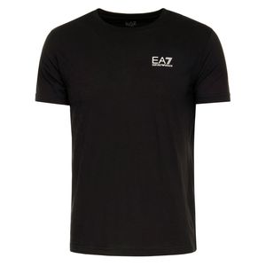 EA7 Herren Brust-Logo T-Shirt, Schwarz S