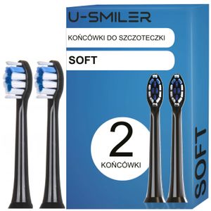 U-SMILLER 2x Zahnbürstenaufsätze SOFT