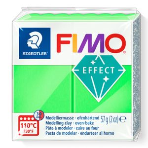 FIMO EFFECT Modelliermasse ofenhärtend neongrün 57 g