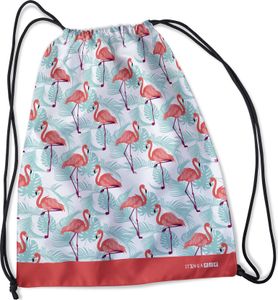 itenga Turnbeutel Flamingos 34 x 45 cm 100% PET Recycling Polyester