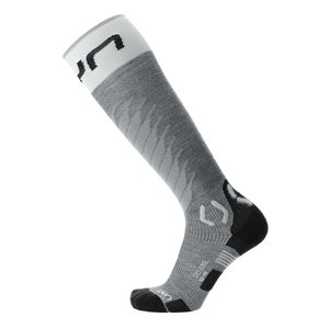 UYN Man Ski One Merino Socks Grey Melange/White 39-41 Ski Socken