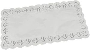 Papstar Spitzenpapiere weiss eckig 40 x 20cm 6 Stück 12724