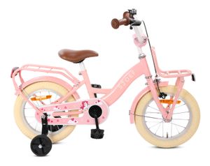 SJOEF Classic Kinderfahrrad 14 Zoll | Kinder Fahrrad für Mädchen / Jugend | Ab 2-8 Jahren | 12 - 20 Zoll | inklusive Stützräder (Rosa)
