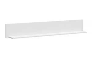 Konsimo Hängendes Regal ABS-Kanten "FARGE", Weiß, laminierte Möbelplatte, Elegant, 160x23x20 cm