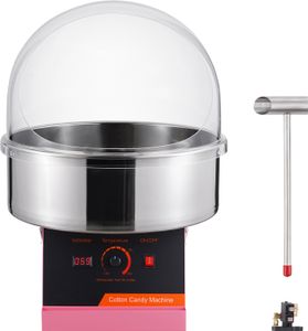 SucceBuy 1000 W komercyjna maszyna do waty cukrowej, maszyna do waty cukrowej, różowa