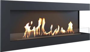 Nástenný bioetanolový krb Delta 1200 pravostranné zasklením