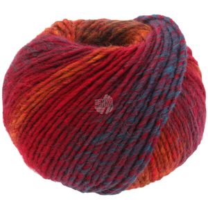 Lana Grossa Colors For You 138 Dunkel-/Leuchtenrot/Zyklam/Petrol/Kirsch-/Orangerot/Violett/Dunkelbra