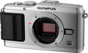 Olympus PEN E-P3 & 14-42 / 3.5-5.6 M.zuiko Digital II R & 40-150 / 4.0-5.6 M.zuiko Digital ED R 12,3 Megapixel Systemkamera-Kit mit Objektiv, Full HD Video, optischer Bildstabilisator, 17,3 x 13,0 mm Live MOS-Sensor, 7,62 cm (3 Zoll) Display, Touchscreen, YES