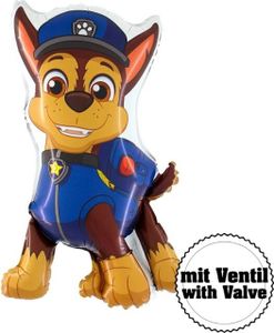Grabo Folienballon Mini Chase Paw-Petrol (nur mit Luft befüllbar) ca. 41 cm mit Ventil