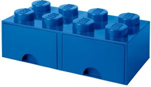 LEGO Aufbewahrungsbox mit Schublade mit 8 Noppen, blau