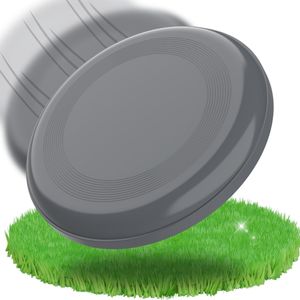 Nachhaltige Frisbee Scheibe 'Space Flyer' Ø 22 cm - Wurfscheibe für Kinder, Erwachsene oder als Hundefrisbee sorgt für jede Menge Spielspaß - schiefer