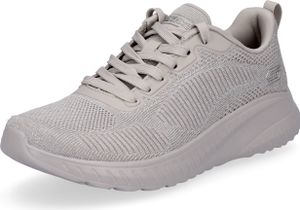 Skechers Damen Sneaker Bobs Squad Chaos taupe glitzer