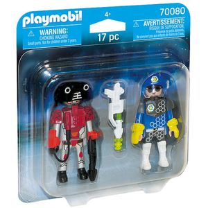 PLAYMOBIL DuoPack Spacepolizist und Ganove, 70080