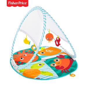Fisher-Price Faltbare Meeres-Spieldecke, Babydecke, Spielmatte, Krabbeldecke