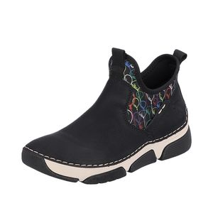 Rieker Damen Stiefelette trendy Boot sportliche Sohle 45957, Größe:39 EU, Farbe:Schwarz