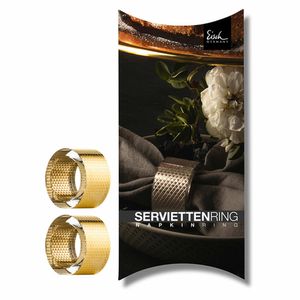 EISCH 2 Serviettenringe 905/50 gold im Geschenkkarton AUREA 76690552