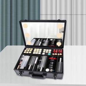 Kosmetický kufřík Make up Carrying Case Cosmetic Organiser Box Make up Case with Lights and Mirror / Make up Case with Customised Dividers / Large Make up Artist Organiser Kit